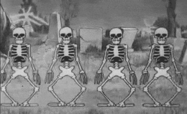Spooky Scary Skeleton old animation